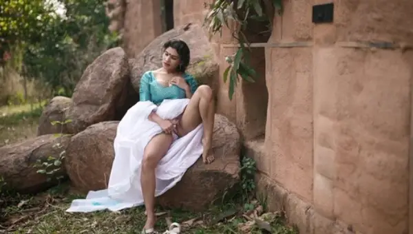 Resmi R Nair Streaming in White Saree Full